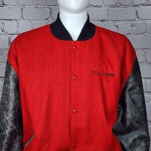 Vintage DeLong Cellular One Varsity Jacket, Men's 2XL
